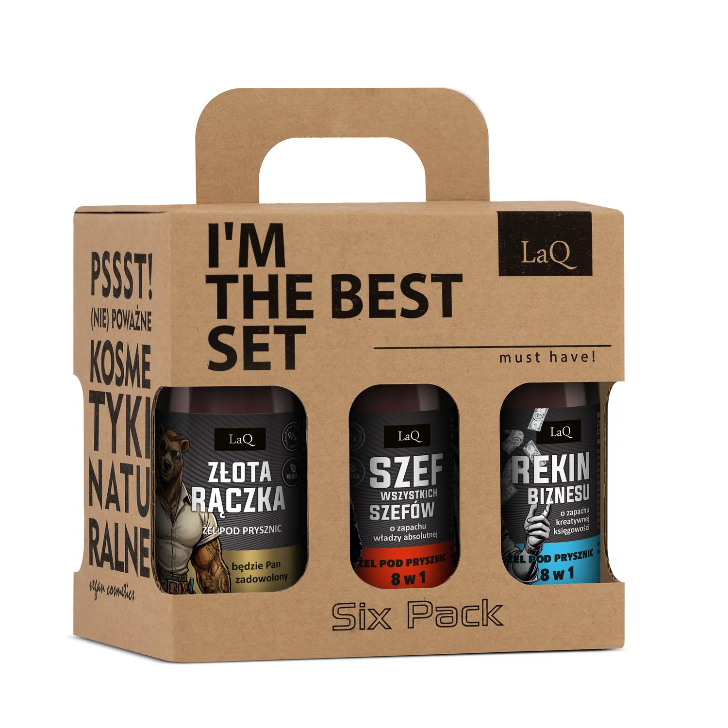 LaQ Alfa Pack coffret gels douche 6x100 ml homme