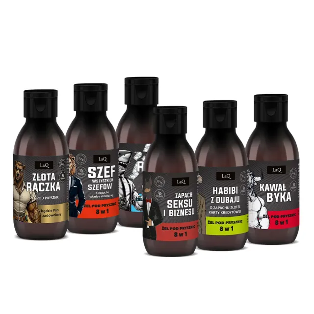 LaQ Alfa Pack coffret gels douche 6x100 ml homme