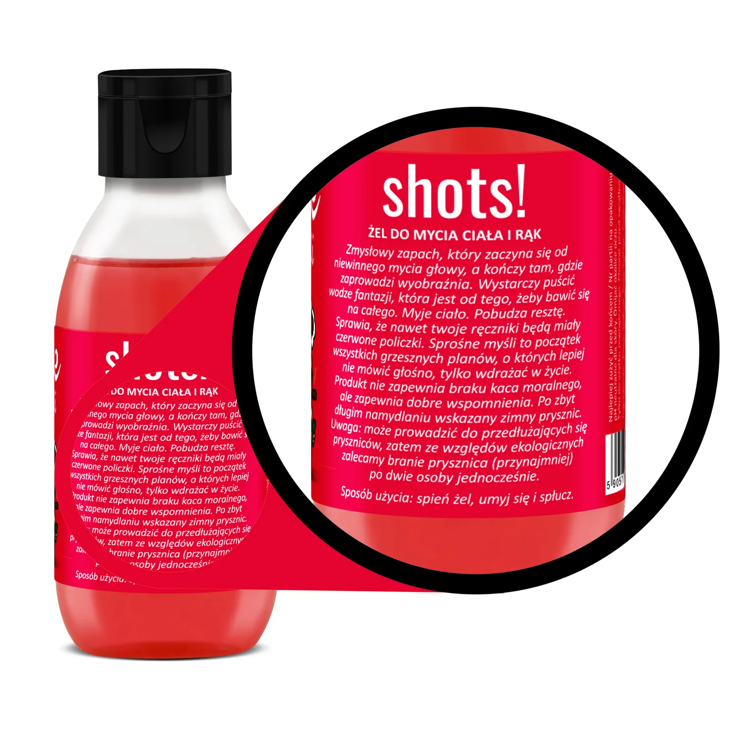 LaQ Shots Sprośne Myśli gel douche voyage 100 ml