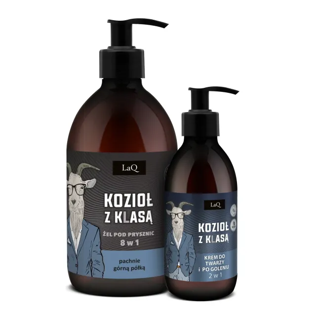 LaQ Kozioł z Klasą coffret homme gel 500ml + crème 150ml
