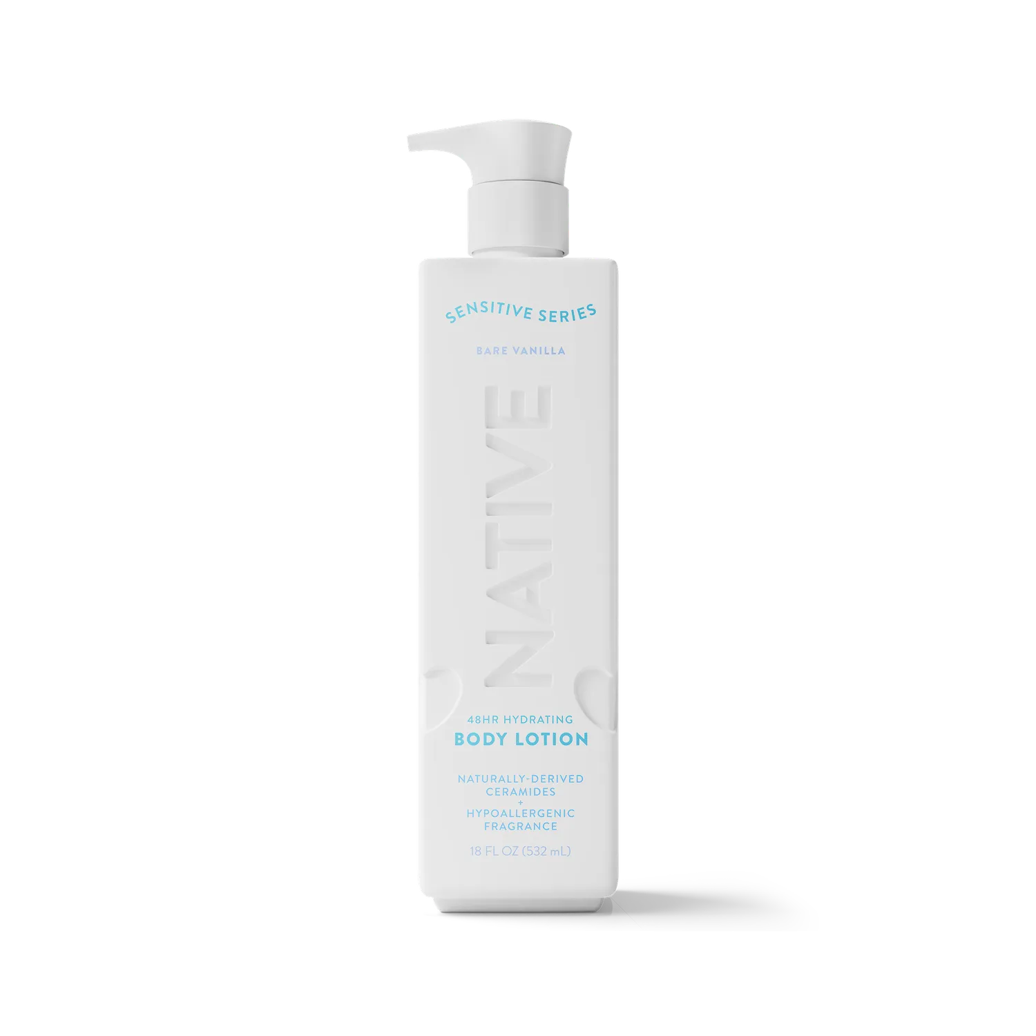 Native Sensitive Lait Corps Bare Coconut 18oz Hydratant