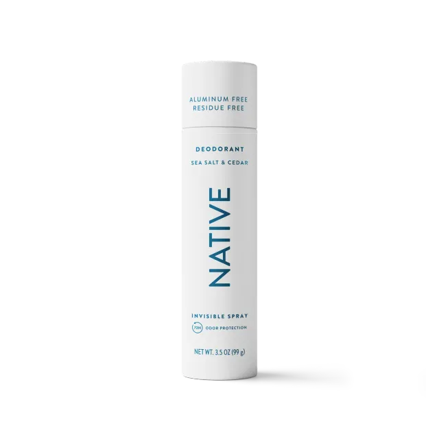 Native spray déodorant sel marin cèdre 3,5 oz 72h