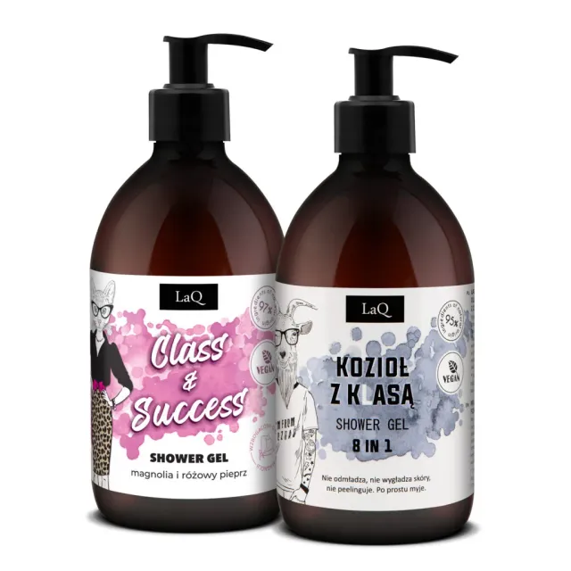 LaQ Full Steam Ahead Magnolia Goat gel douche 2x500 ml parfumé