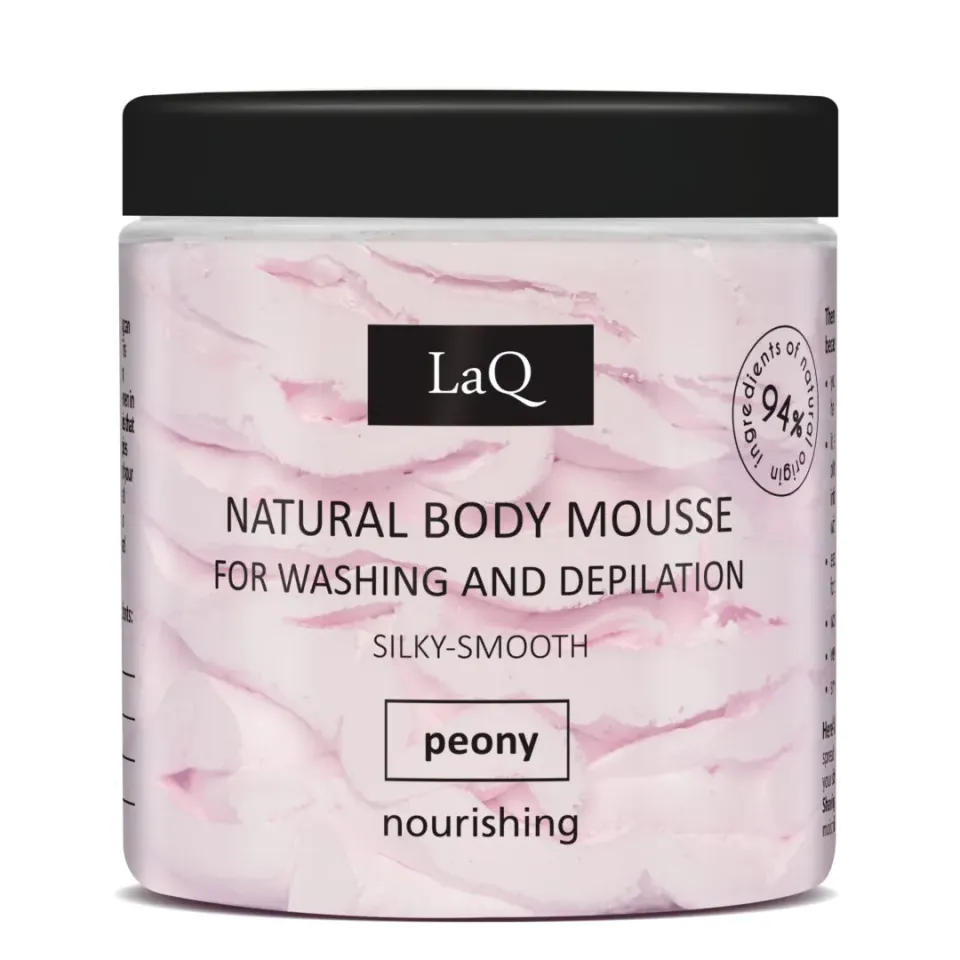 LaQ Peony mousse lavage épilation 100 g pivoine