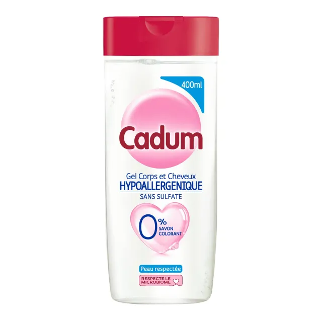 Bébé Cadum Hypoallergénique gel corps cheveux 400ml 2en1