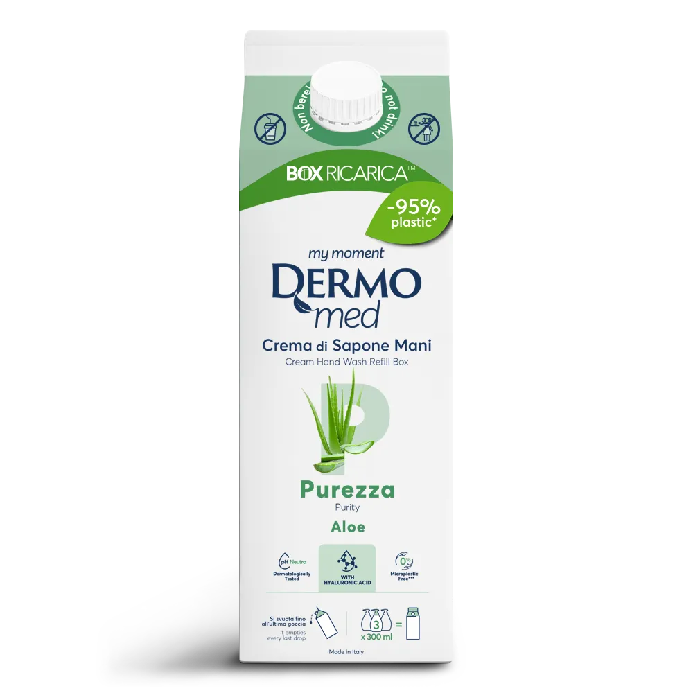 Dermomed Purezza Aloe savon mains recharge aloe