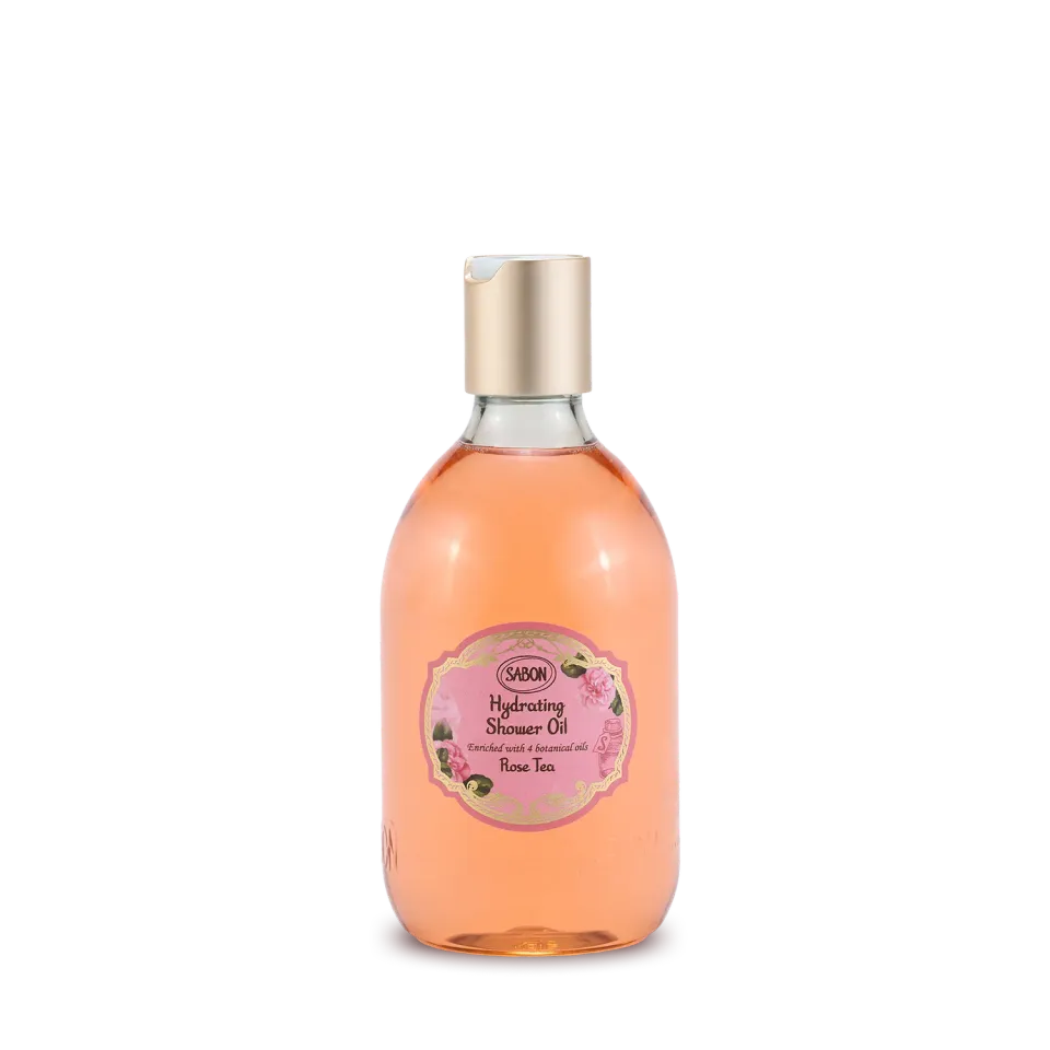 Sabon Rose Tea huile de douche hydratante 300ml apaisante