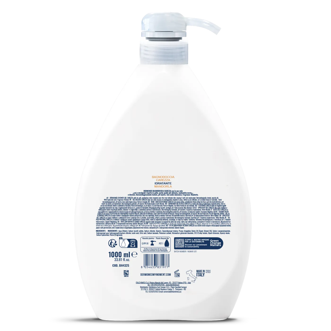 Dermomed Carezza Mandorla gel douche amande hydratant
