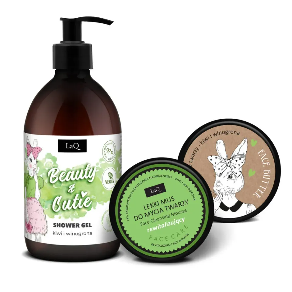 LaQ Save Face Kiwi Raisin coffret soin 3 pièces fruité