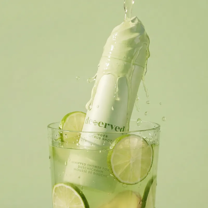 DESERVED Ginger Citrus Shot mousse douche agrumes