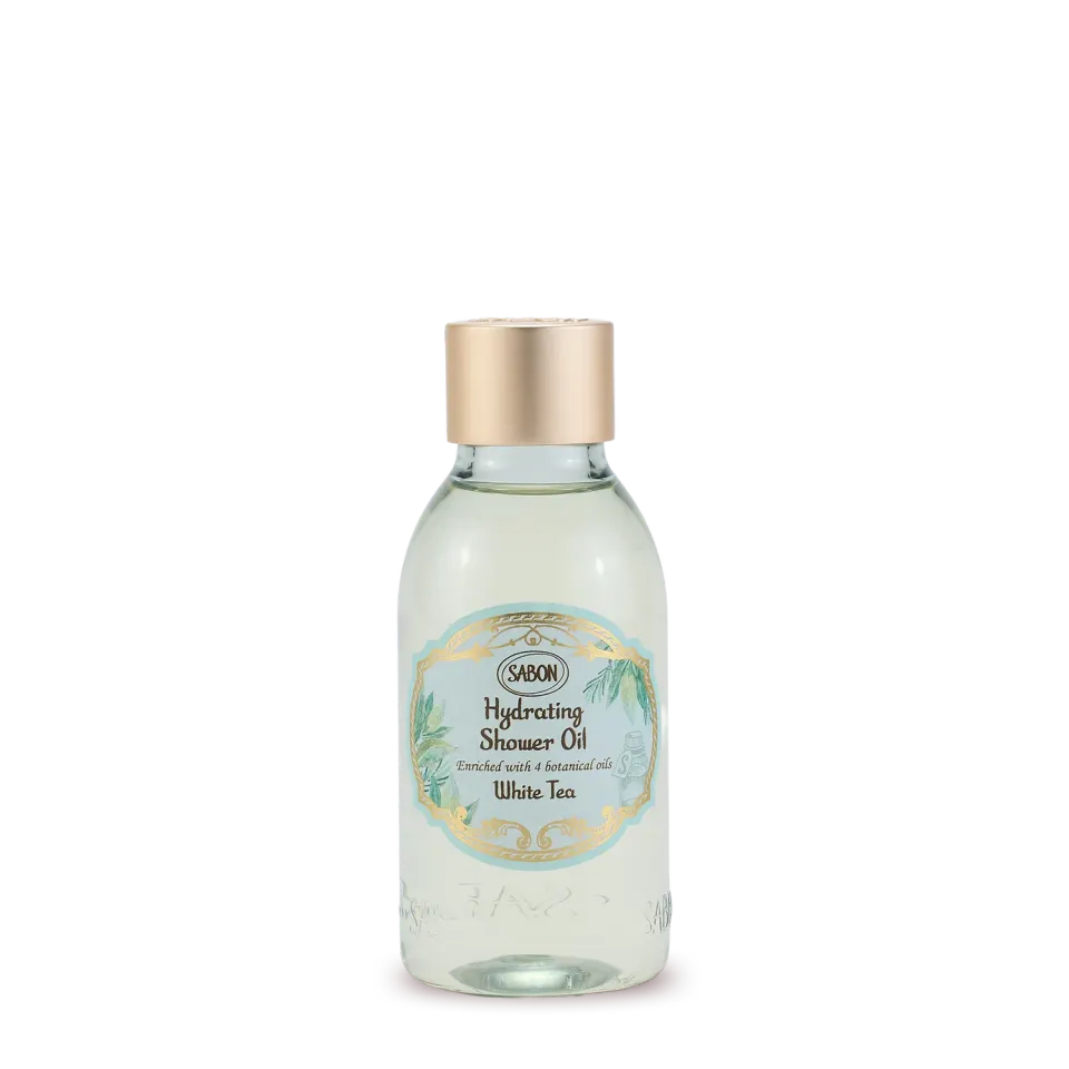 Sabon White Tea huile de douche hydratante 100ml voyage