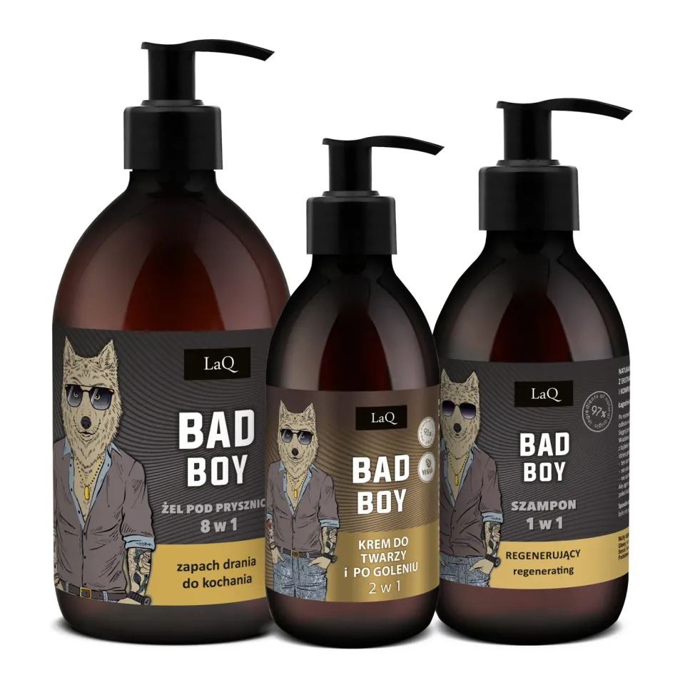LaQ Bad Boy Gładkie Mycie coffret homme 3 soins