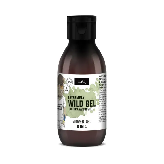 LaQ Extremely Wild gel douche homme 100 ml 8 en 1