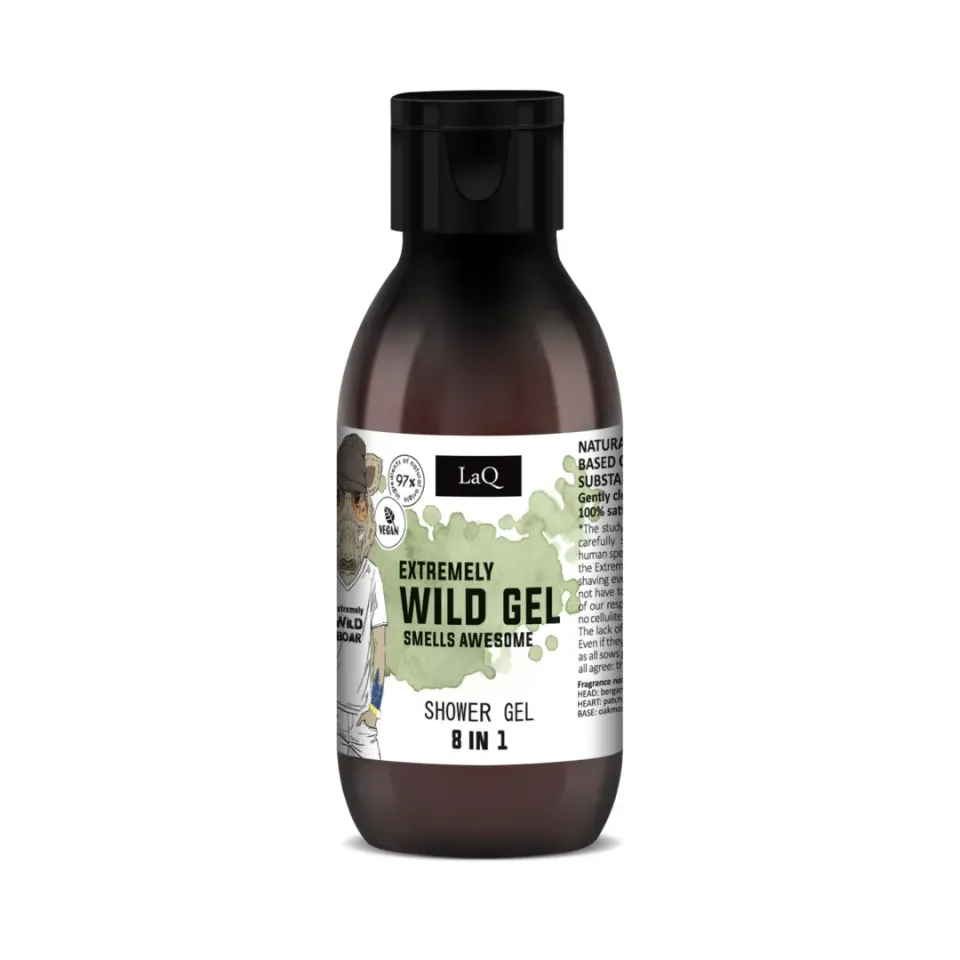 LaQ Extremely Wild gel douche homme 100 ml 8 en 1