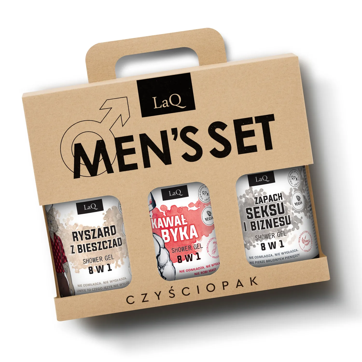 LaQ Ich Troje coffret gel douche homme 3x500 ml masculin