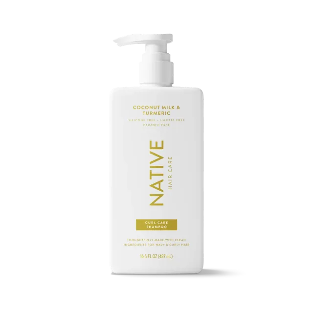 Native Curl Care shampooing Coconut Turmeric 16.5oz anti-frisottis