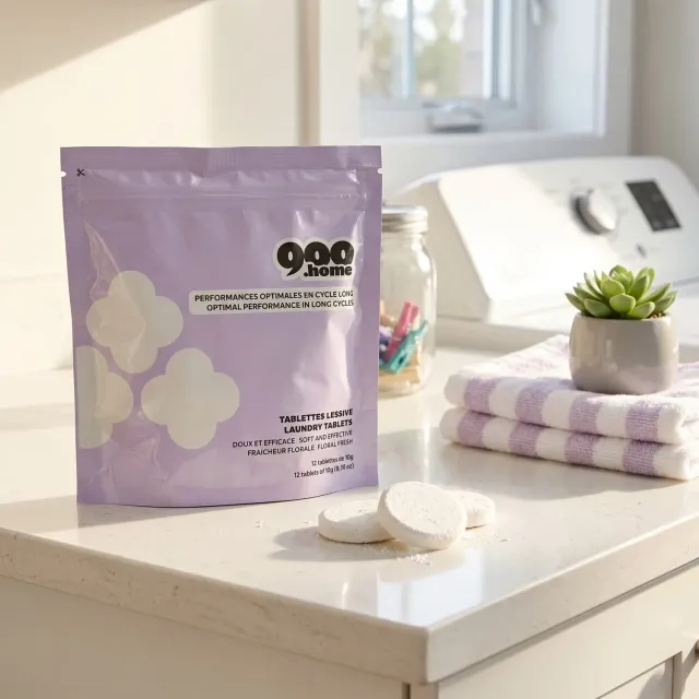 900.care Tablettes Lessive Cycle Long parfum floral