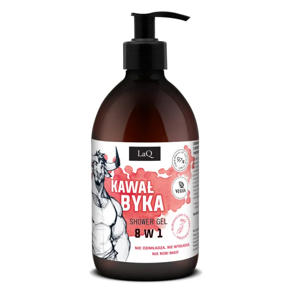 LaQ Kawał Byka 8en1 gel douche homme 500 ml ginseng