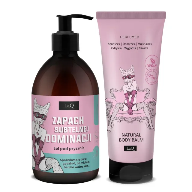 LaQ Pivoine coffret gel douche + baume corps 500+200 ml
