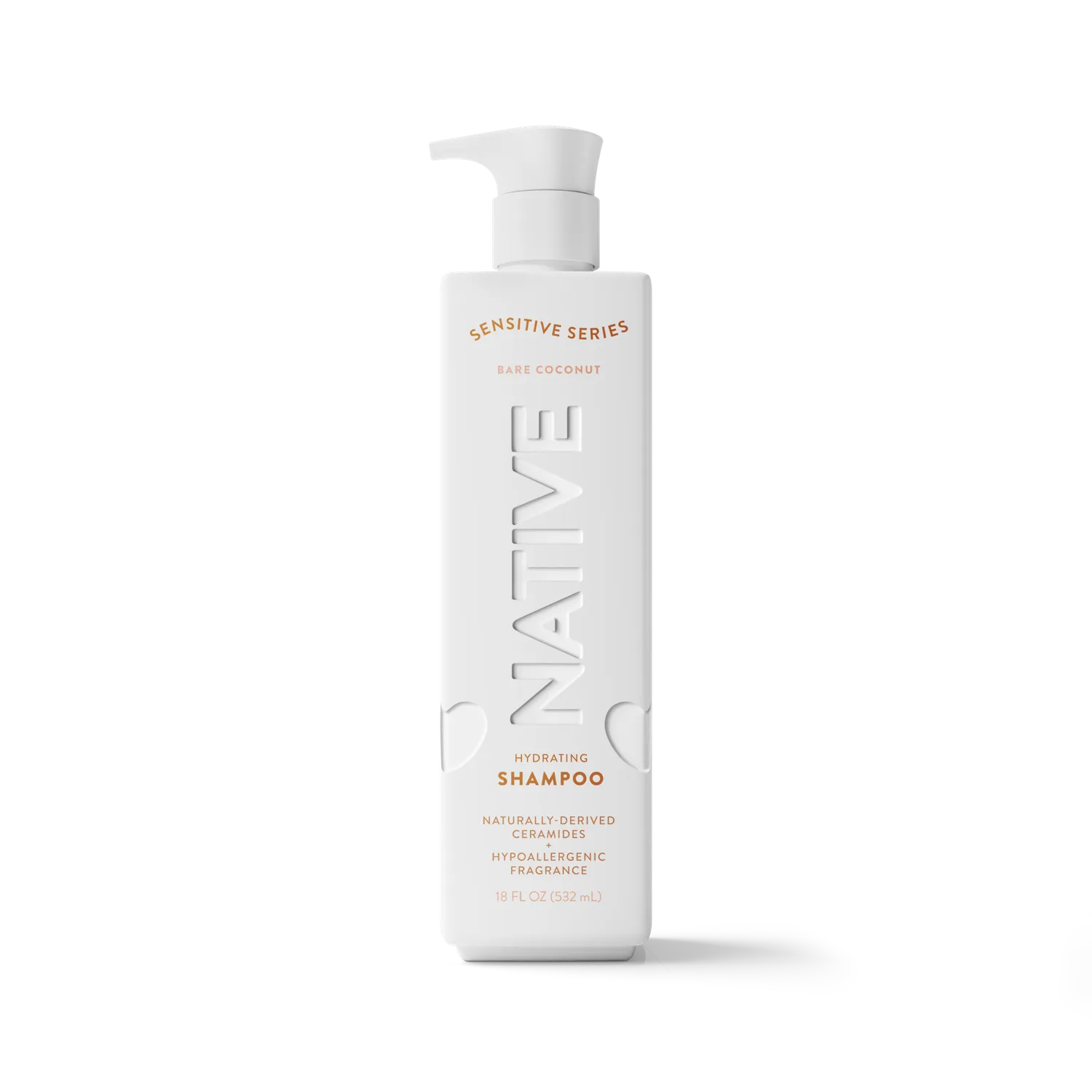Native Sensitive shampoing vanille bare 18oz peau sensible