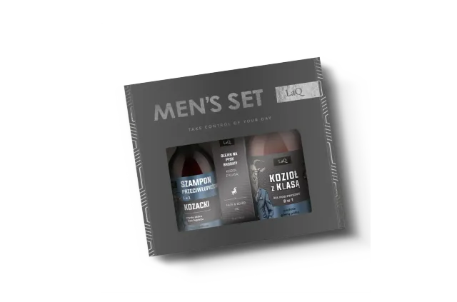 LaQ Kozioł z Klasą coffret barbe gel + shampooing + huile