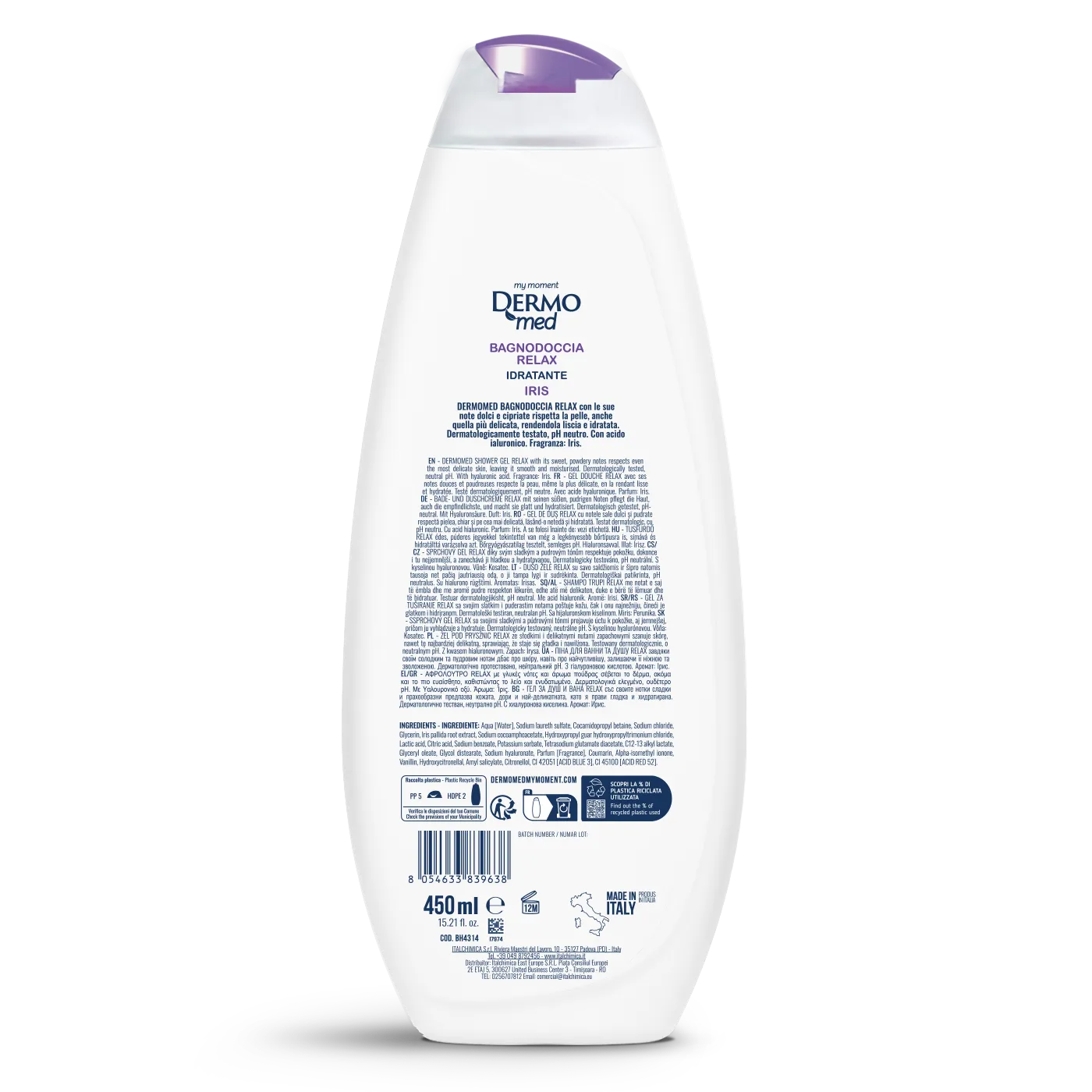 Dermomed Rilassante Iris gel douche relaxant hydratant