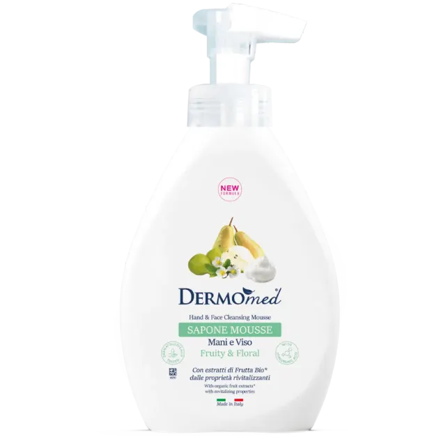 Dermomed Fruity & Floral savon mousse mains visage fruité