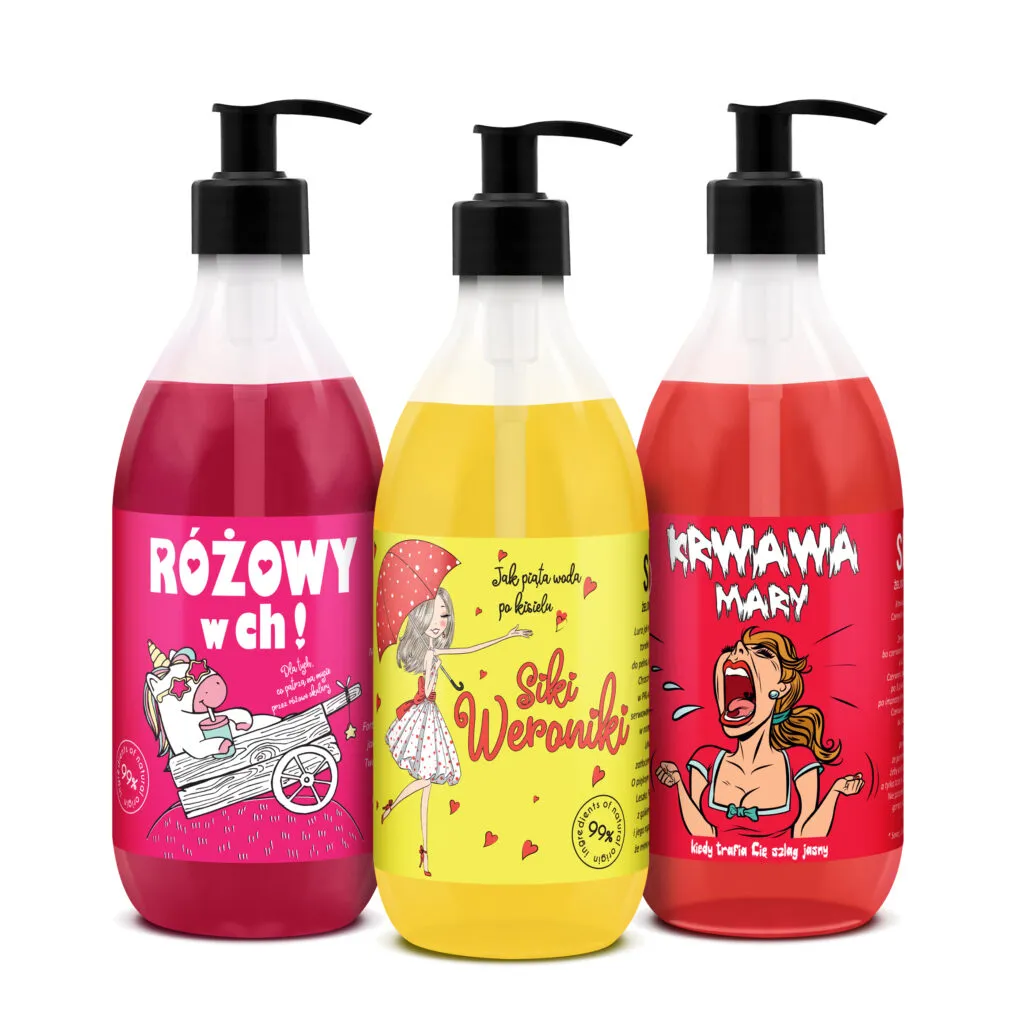 LaQ Shots Czyściopak gels douche femme 3x500 ml