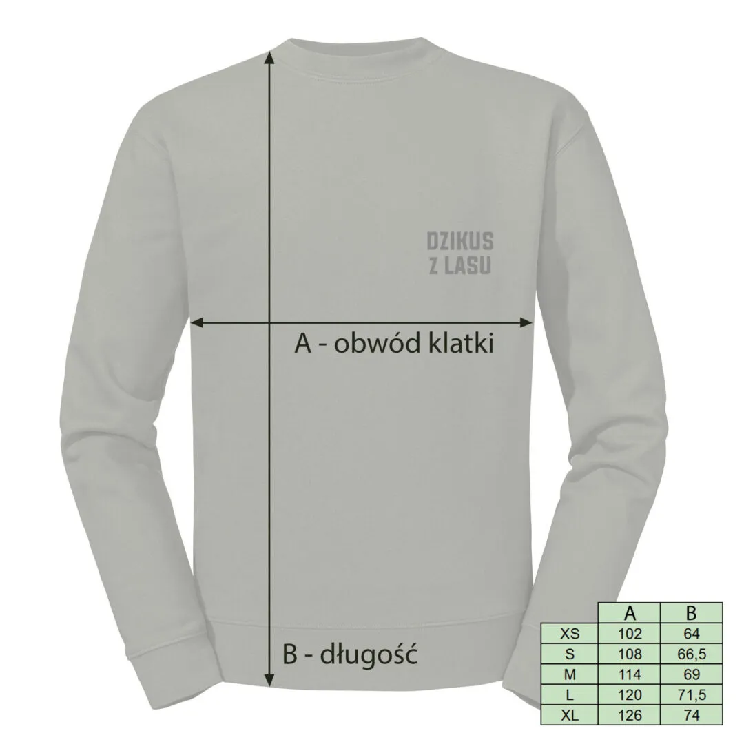 LaQ Dzikus z lasu sweat unisexe coton 280 g/m² gris