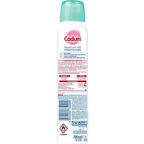 Bébé Cadum Micro Talc déodorant coton 200ml lot de 6 48h