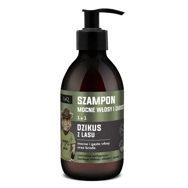 LaQ Dzikus shampoing homme 300 ml écorce chêne barbe