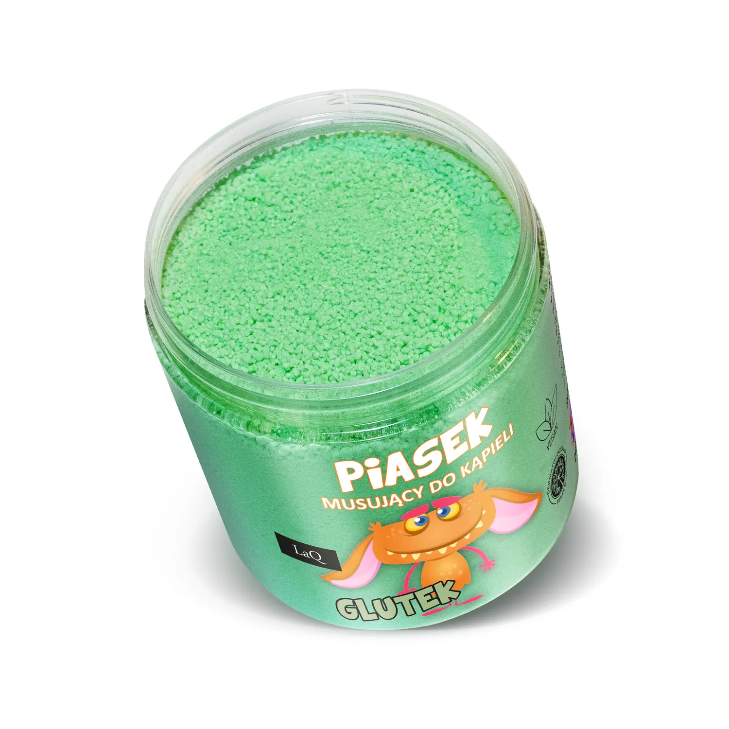 LaQ Glutek sable bain enfant 190g effervescent kiwi