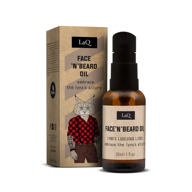 LaQ Lynx huile barbe et visage 30 ml homme