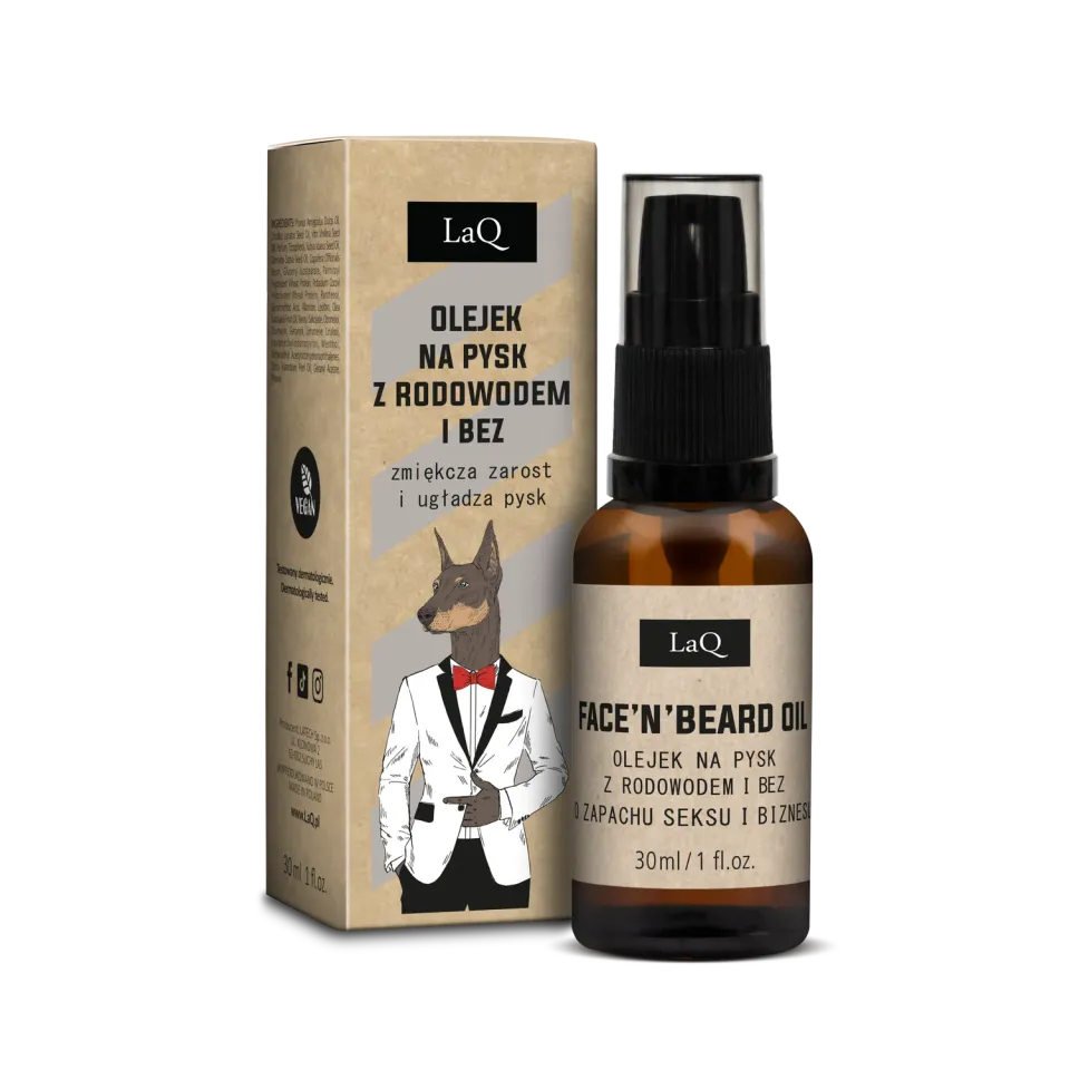 LaQ Sex Business huile barbe et après-rasage 30 ml cologne