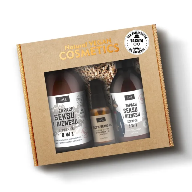 LaQ Sexe Business coffret homme 3 pièces barbe corps