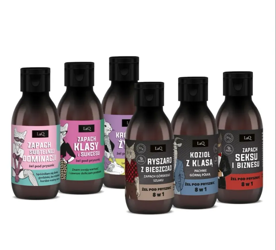 LaQ Piekna i Bestia coffret duo 6 gels 100 ml