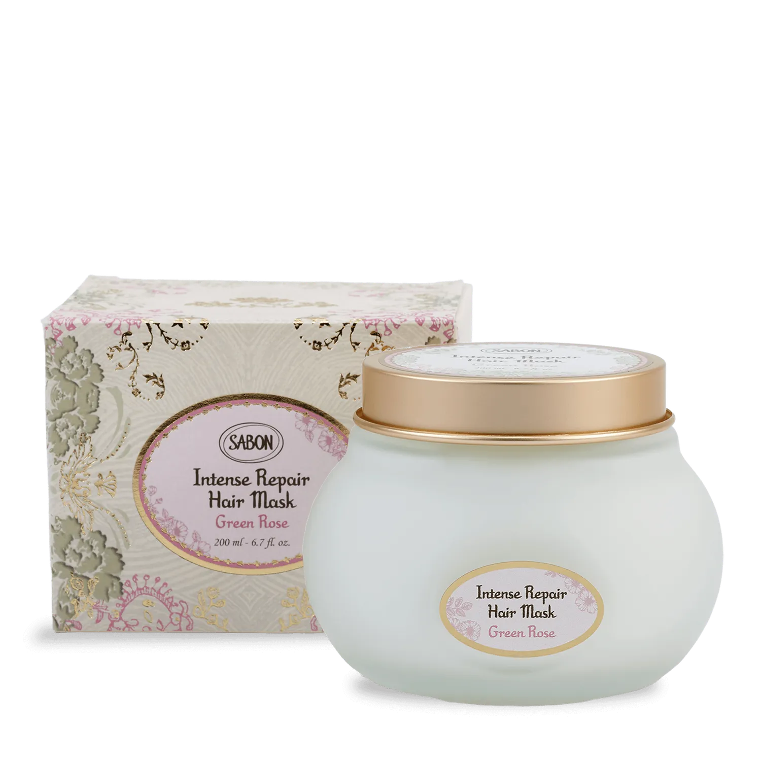 Sabon Green Rose masque réparateur cheveux 200ml rose