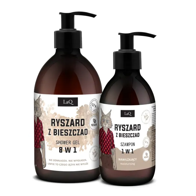 LaQ Ryszard Bieszczad coffret homme gel shampoing frais
