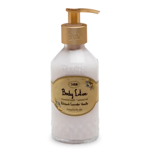 Sabon Patchouli Lavender Vanilla crème corporelle 200ml velours