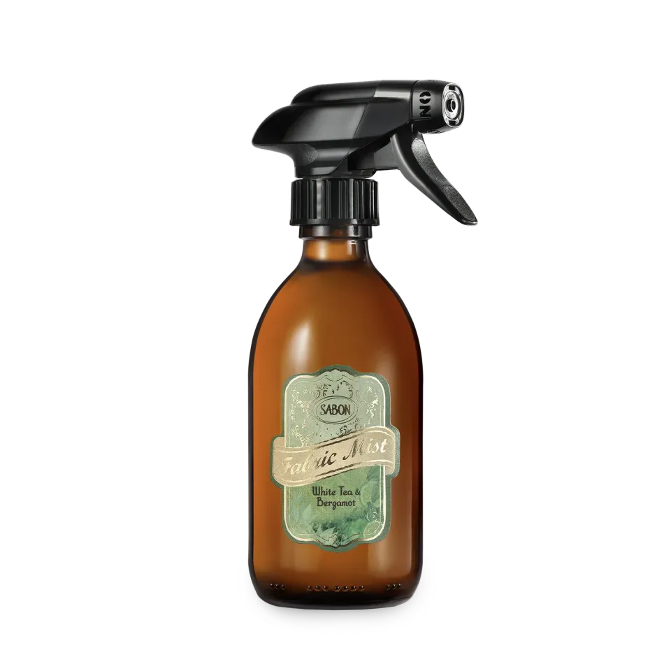 Sabon White Tea Bergamot brume de linge 300 ml parfum frais
