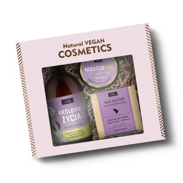 LaQ Myosotis coffret visage gel 500ml+mousse+beurre