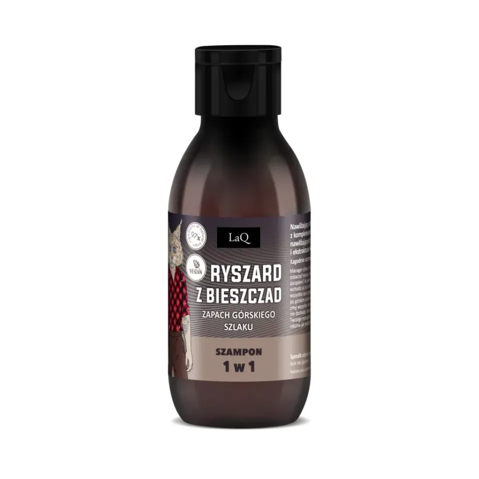 LaQ Ryszard Bieszczad shampooing hydratant 300 ml tabac aloé