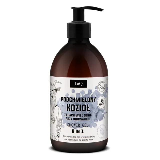 LaQ Koziol 8 en 1 gel douche 500 ml houblon homme