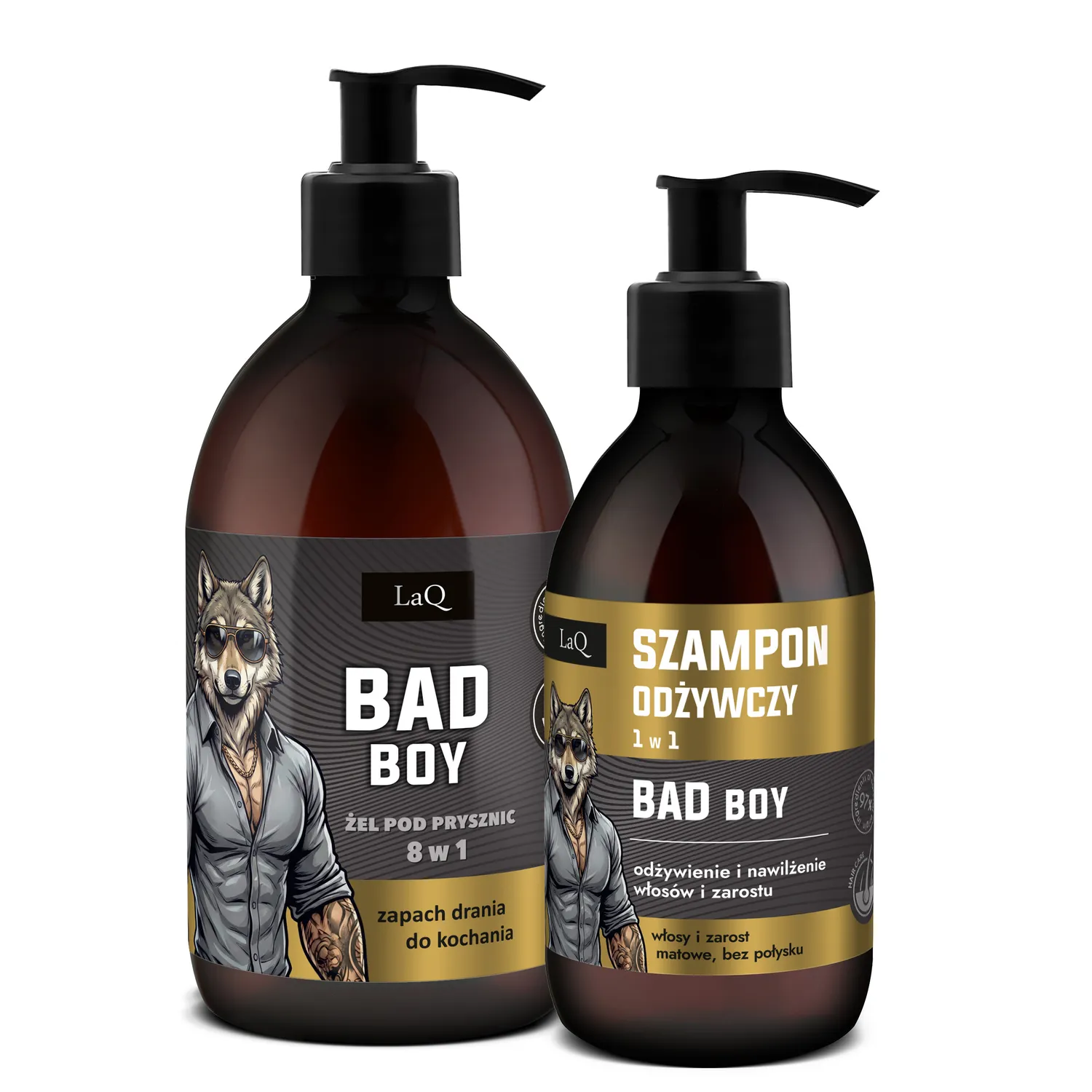 LaQ Bad Boy coffret homme gel douche shampoing parfum boisé