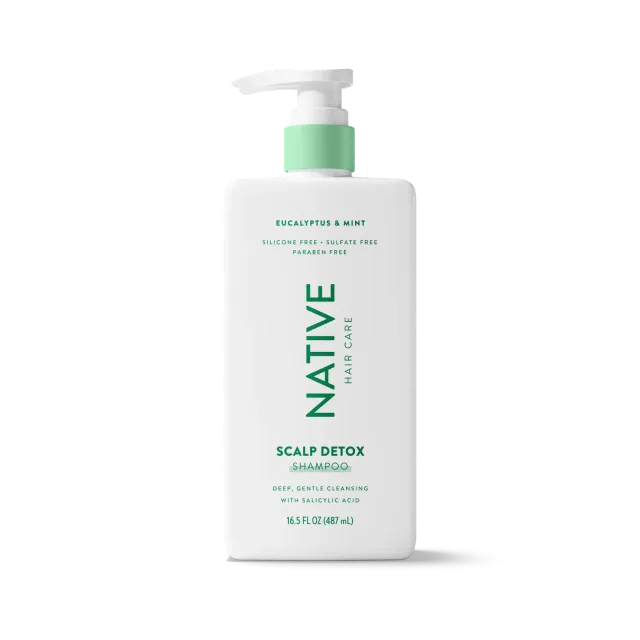 Native Scalp Detox shampoing eucalyptus menthe 16.5oz sans sulfate