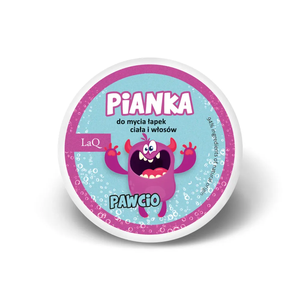 LaQ Pawcio mousse lavante mains enfant bubble-gum 20 g