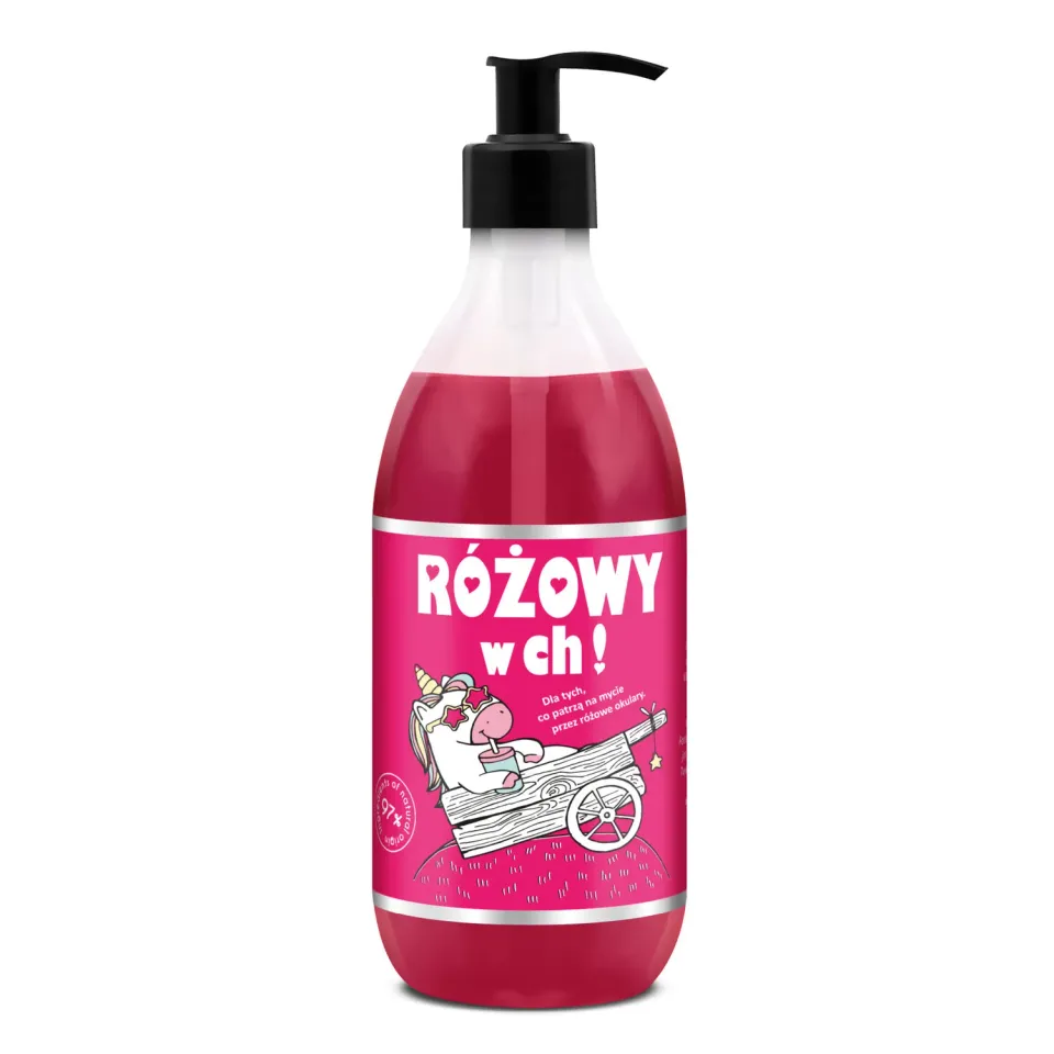 LaQ Shots rose gel douche 500 ml extraits plantes