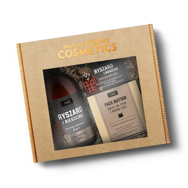 LaQ Ryszard coffret homme beurre gel savon tabac