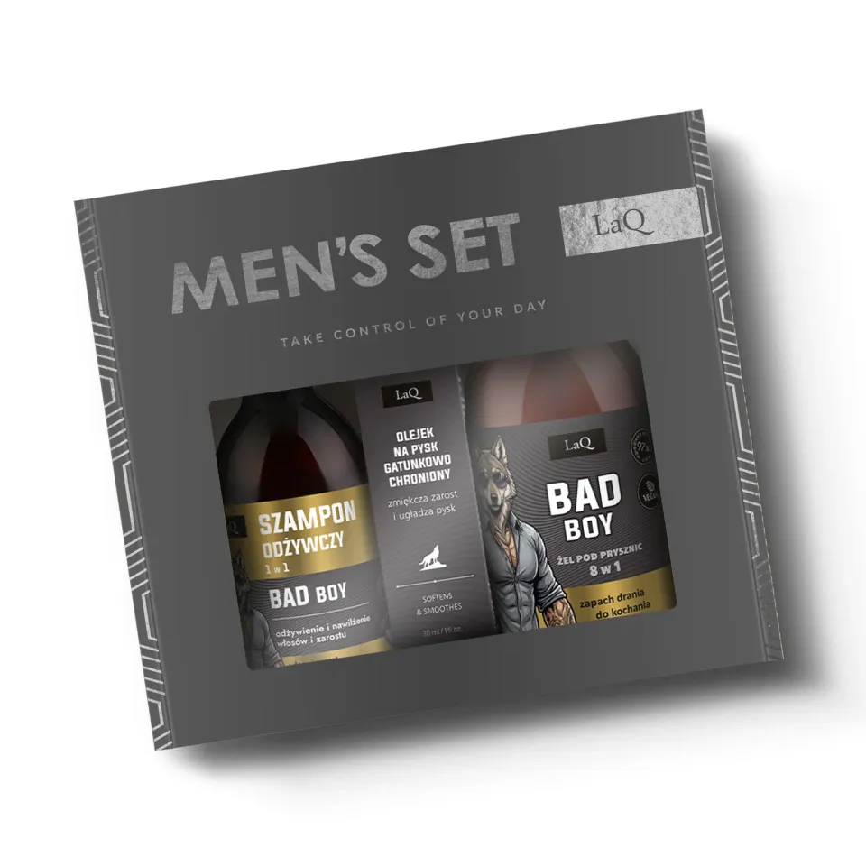 LaQ Bad Boy coffret homme 3 soins barbe