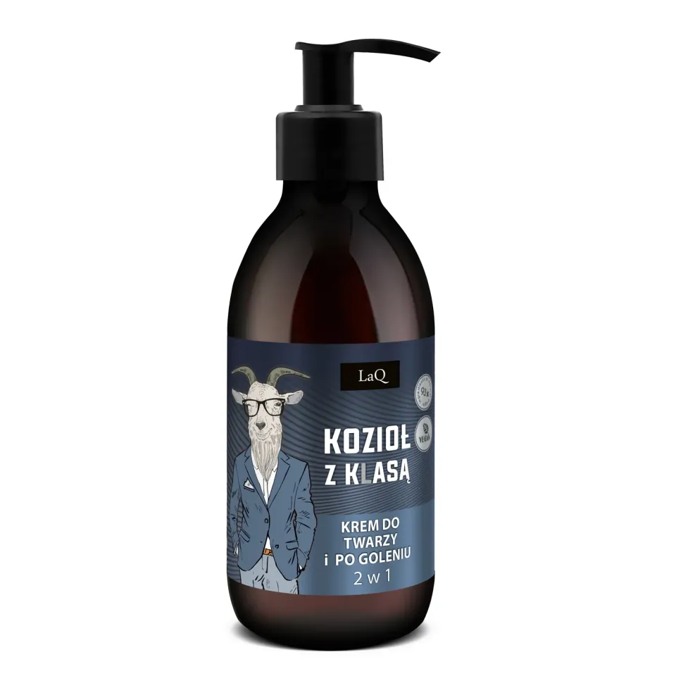 LaQ Kozioł z Klasą crème visage homme 150 ml 2-en-1 apaisante